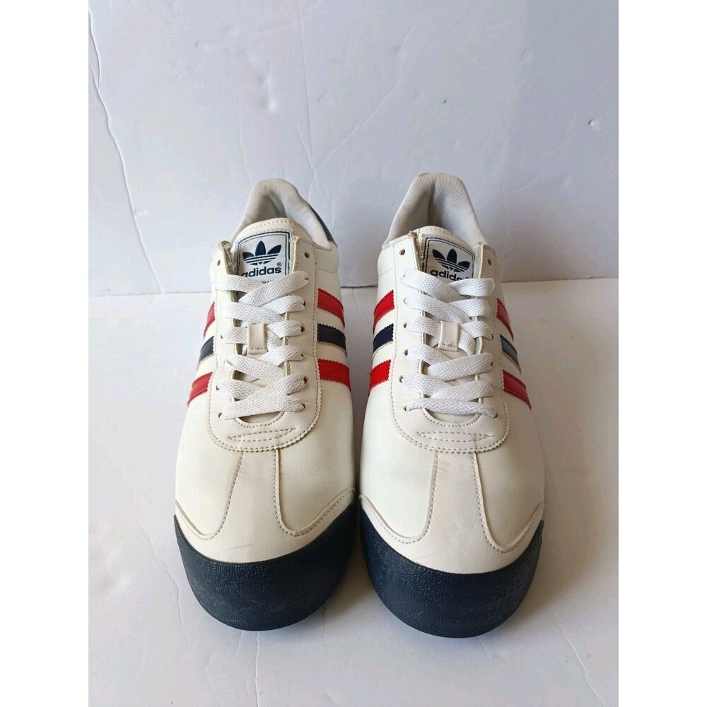 Adidas Samao Sneakers Men's Size 12 White Leather Low Top Shoes